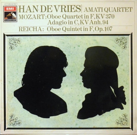 Oboe Quartet In F, Adagio In C / Oboe Quintet In F