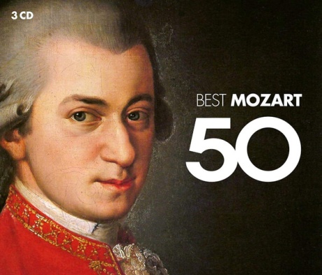 Музыкальный cd (компакт-диск) 50 Best Mozart обложка