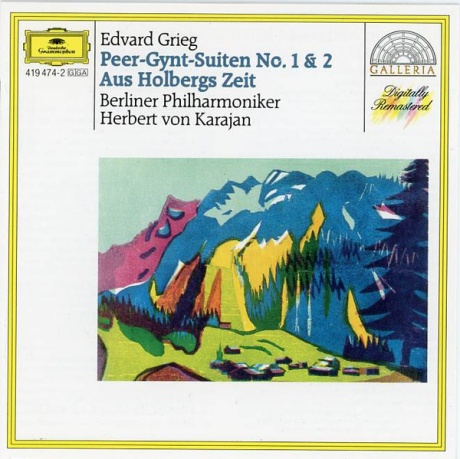 Музыкальный cd (компакт-диск) GRIEG: Peer-Gynt-Suiten No. 1 & 2 / Aus Holbergs Zeit обложка