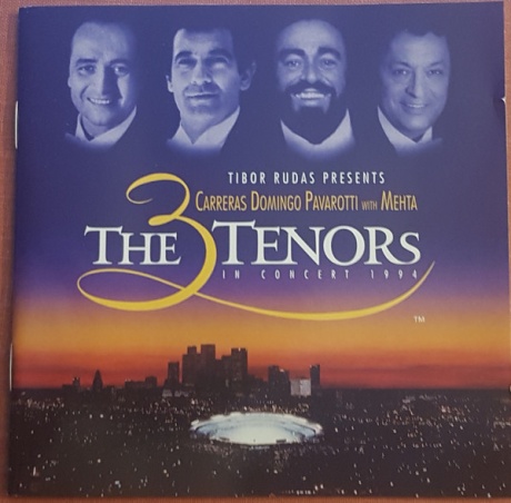 Музыкальный cd (компакт-диск) The 3 Tenors In Concert 1994 обложка