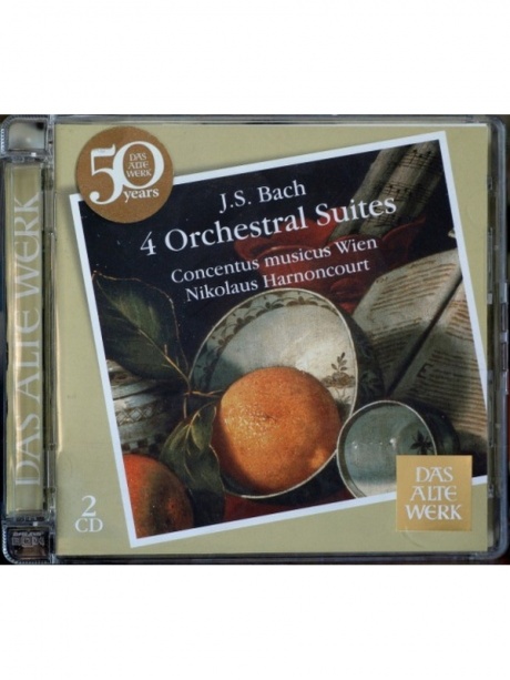 Музыкальный cd (компакт-диск) J.S. Bach: Orchestral Suites 1-4 обложка