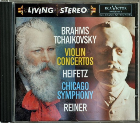 Музыкальный cd (компакт-диск) Brahms, Tchaikovsky: Violin Concertos обложка