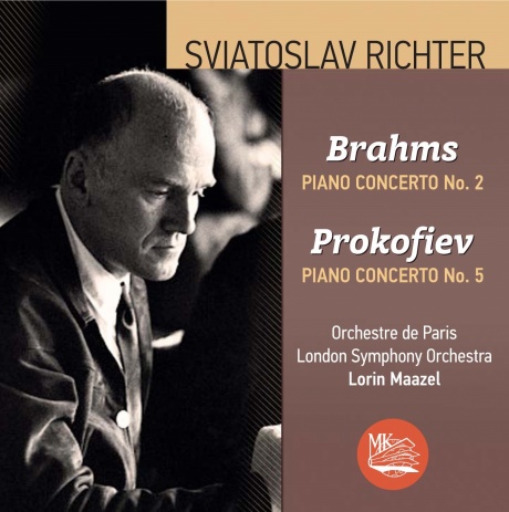 Музыкальный cd (компакт-диск) Брамс: Фортепианный Концерт №2 / Прокофьев: Фортепианный Концерт №5 обложка
