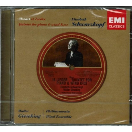 Музыкальный cd (компакт-диск) Mozart: Lieder обложка