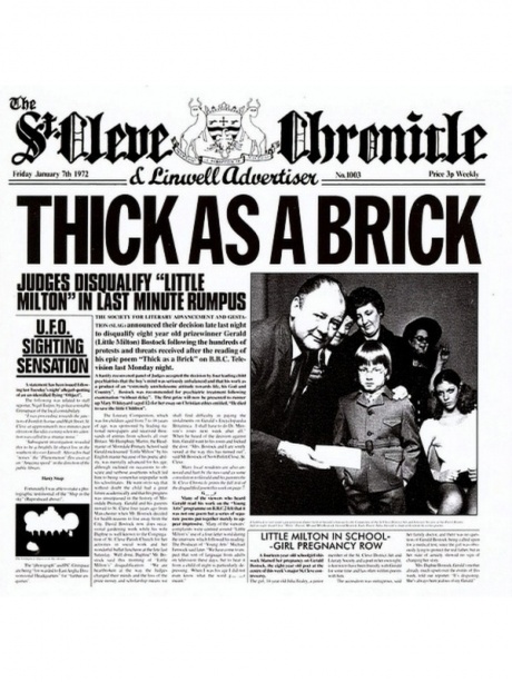 Музыкальный cd (компакт-диск) Thick As A Brick обложка