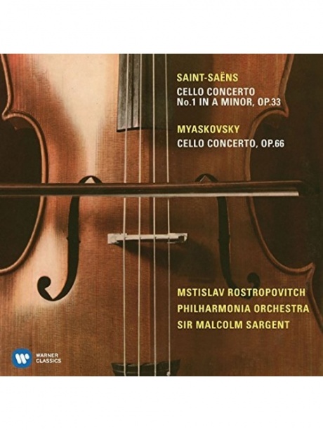 Музыкальный cd (компакт-диск) Miaskovsky: Cello Concerto / Saint-Saens: Cello Concerto No. 1 обложка