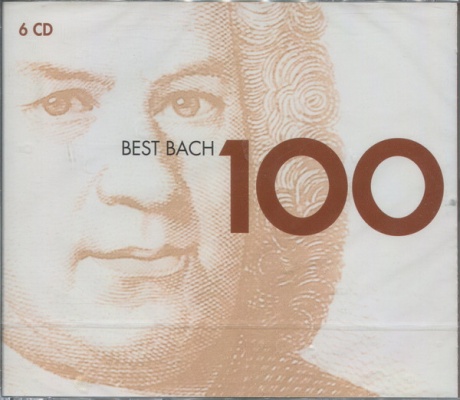 Музыкальный cd (компакт-диск) Best Bach 100 обложка